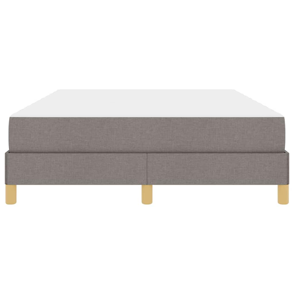Κρεβάτι με ελατήρια με στρώμα Taupe 140 x 200 cm ύφασμα