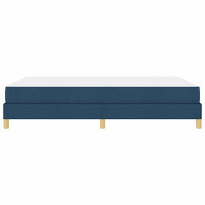 Κρεβάτι με ελατήρια με στρώμα Μπλε 160 x 200 cm ύφασμα - Pakobazaar