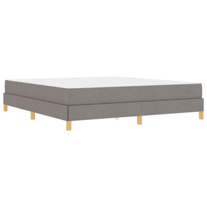 Κρεβάτι με ελατήρια με στρώμα Taupe 180 x 200 cm ύφασμα - Pakobazaar