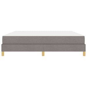 Κρεβάτι με ελατήρια με στρώμα Taupe 180 x 200 cm ύφασμα - Pakobazaar