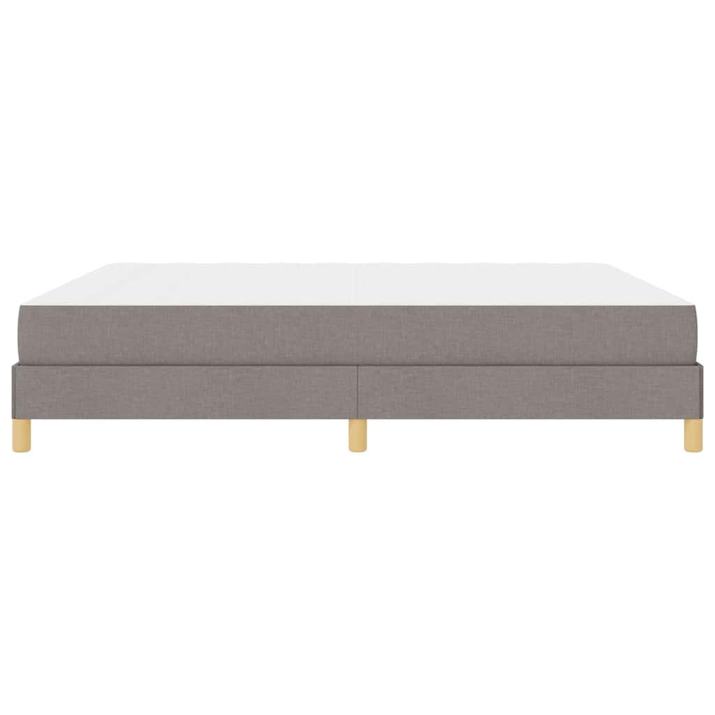 Κρεβάτι με ελατήρια με στρώμα Taupe 180 x 200 cm ύφασμα - Pakobazaar