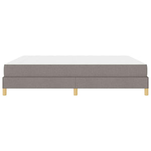 Κρεβάτι με ελατήρια με στρώμα Taupe 180 x 200 cm ύφασμα - Pakobazaar