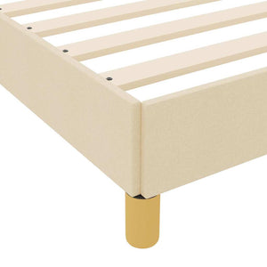 Κρεβάτι με ελατήρια με στρώμα Κρεμ 180 x 200 cm ύφασμα - Pakobazaar