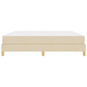 Κρεβάτι με ελατήρια με στρώμα Κρεμ 180 x 200 cm ύφασμα - Pakobazaar