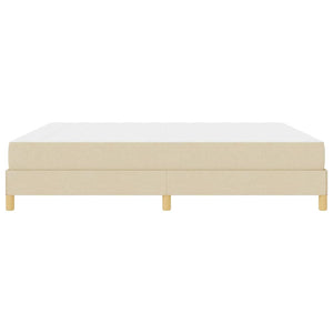 Κρεβάτι με ελατήρια με στρώμα Κρεμ 180 x 200 cm ύφασμα - Pakobazaar