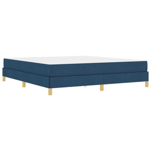 Κρεβάτι με ελατήρια με στρώμα Μπλε 180 x 200 cm ύφασμα - Pakobazaar