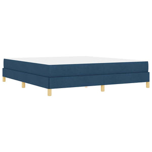 Κρεβάτι με ελατήρια με στρώμα Μπλε 180 x 200 cm ύφασμα - Pakobazaar