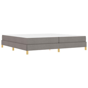 Κρεβάτι με ελατήρια Taupe 200 x 200 cm ύφασμα
