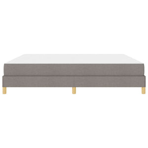Κρεβάτι με ελατήρια Taupe 200 x 200 cm ύφασμα