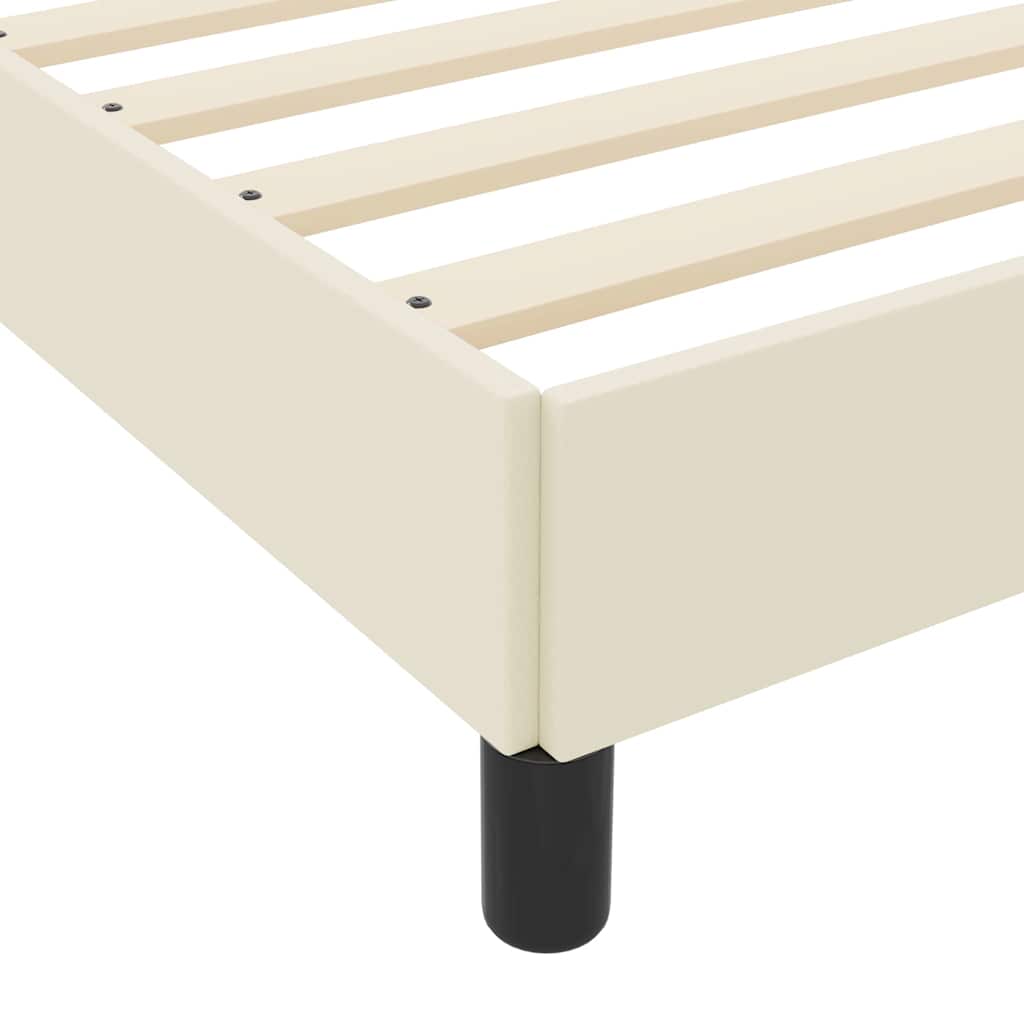 Σκελετός Κρεβατιού με στρώμα Κρεμ 160 x 200 cm ύφασμα - Pakobazaar
