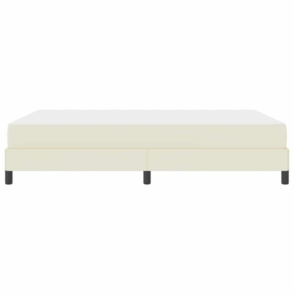 Σκελετός Κρεβατιού με στρώμα Κρεμ 160 x 200 cm ύφασμα - Pakobazaar