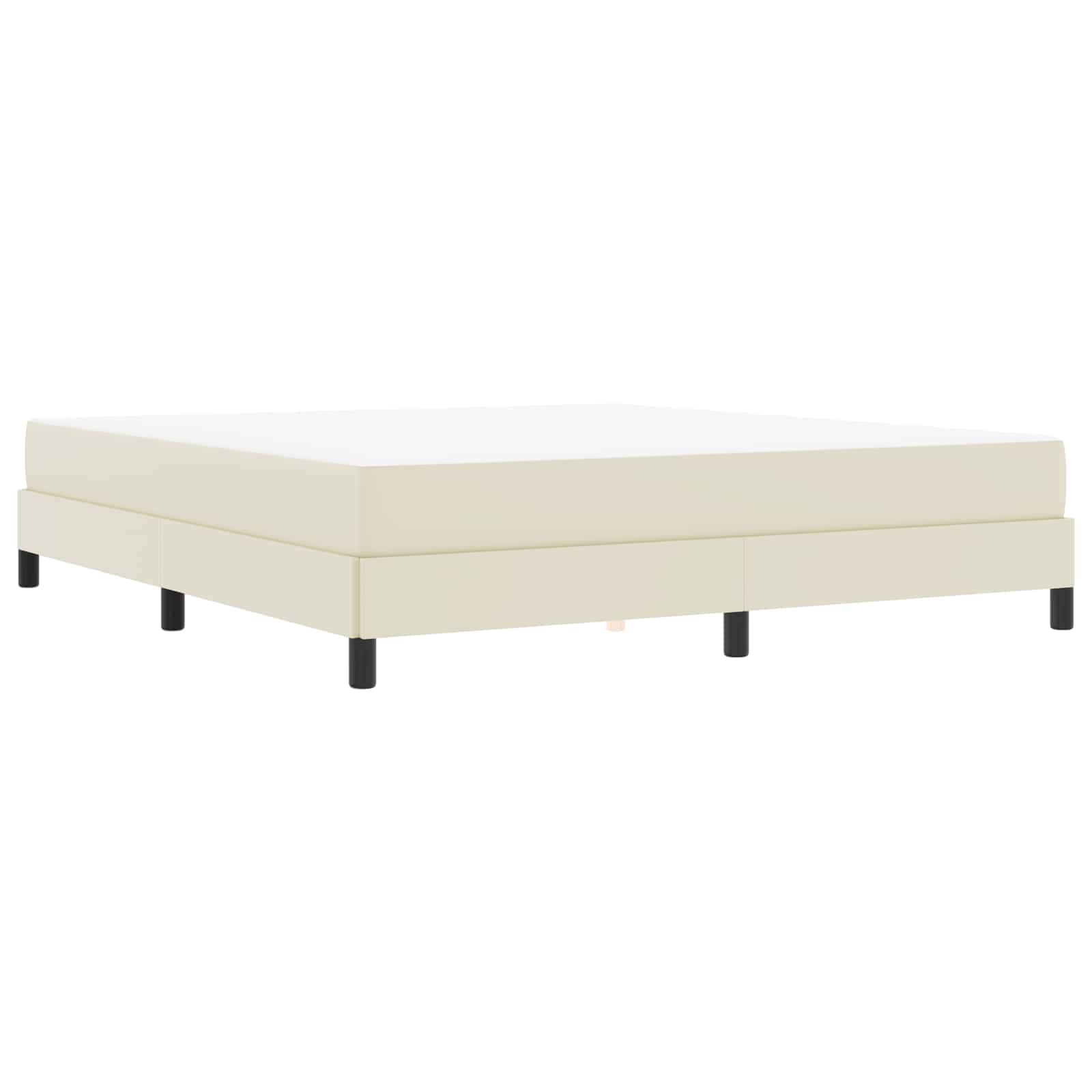 Σκελετός Κρεβατιού με στρώμα Κρεμ 180 x 200 cm ύφασμα - Pakobazaar