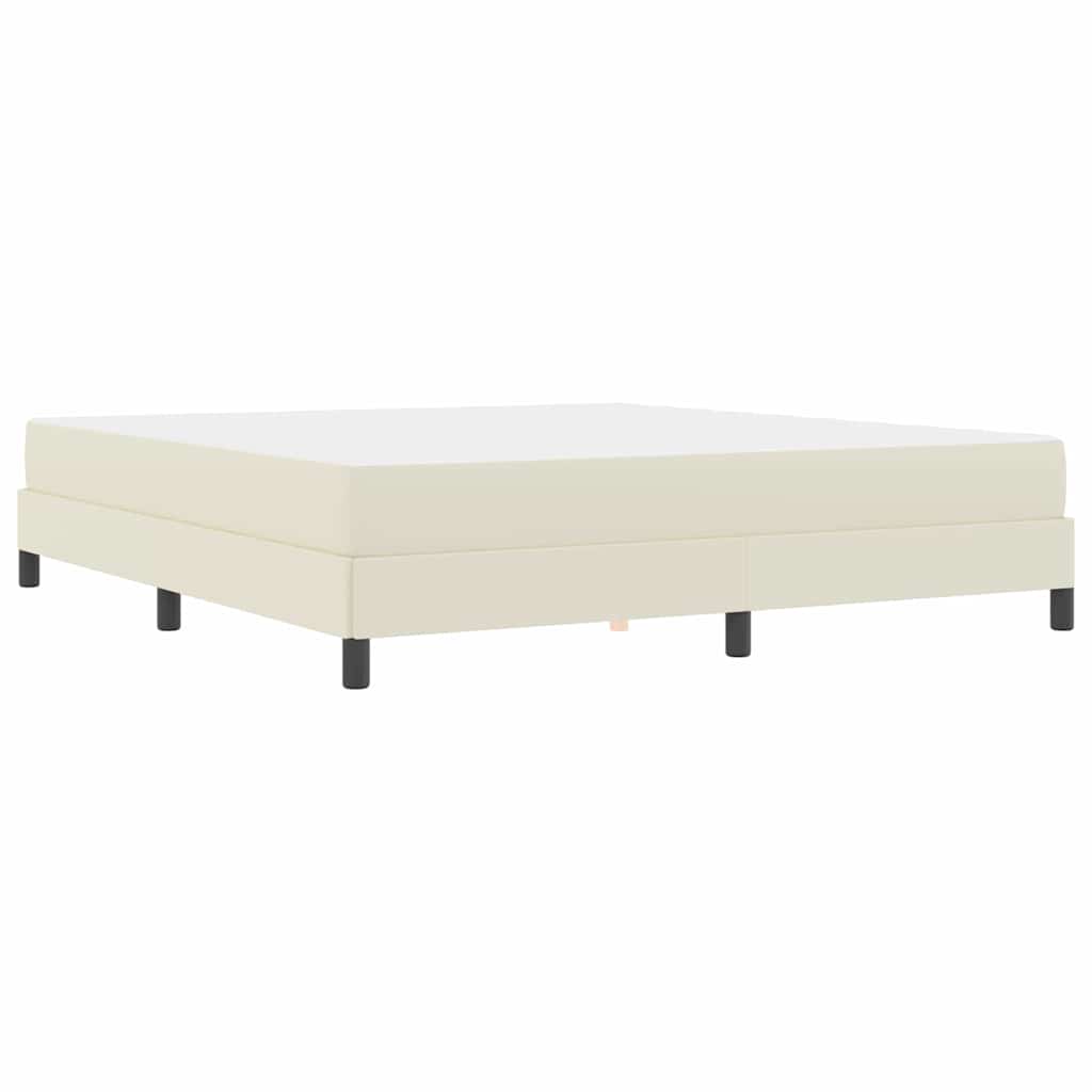 Σκελετός Κρεβατιού με στρώμα Κρεμ 180 x 200 cm ύφασμα - Pakobazaar
