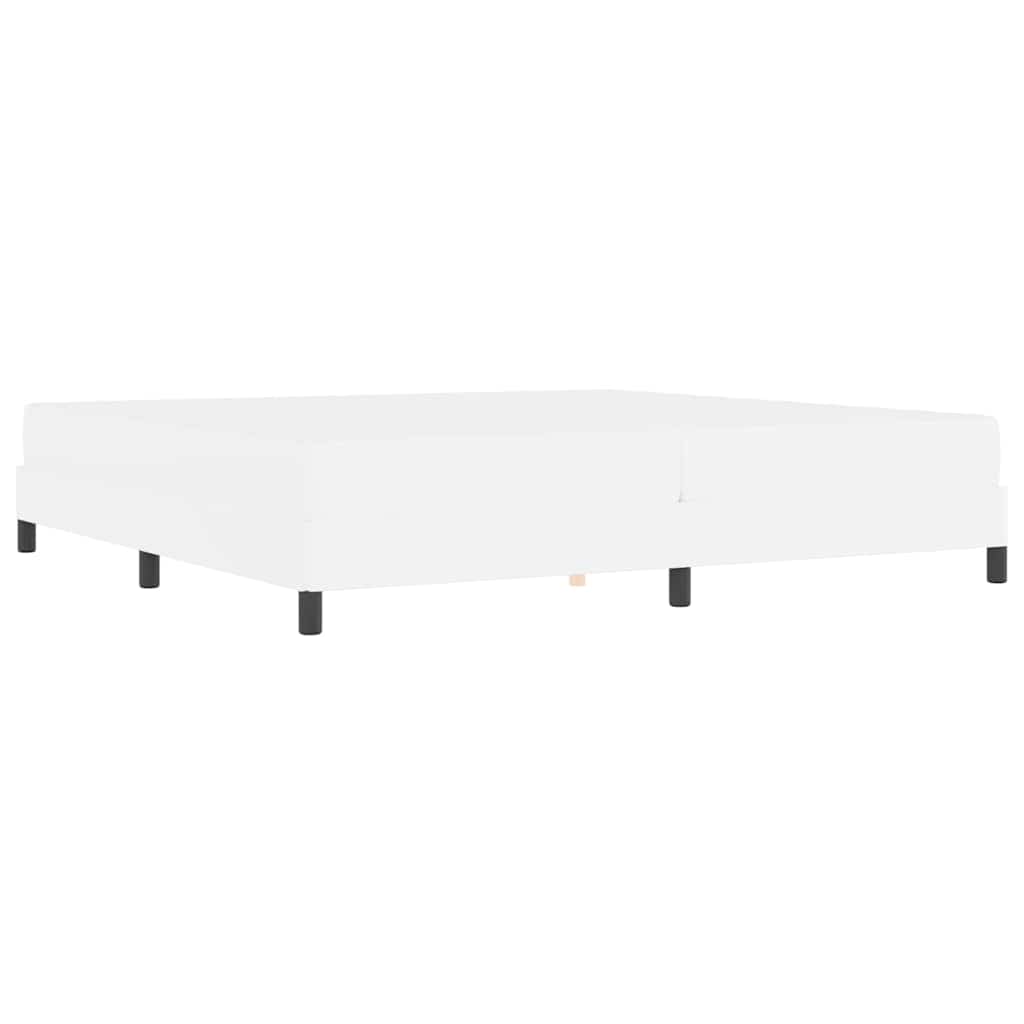 Σκελετός Κρεβατιού με στρώμα Καθαρό Λευκό 200 x 200 cm ύφασμα - Pakobazaar