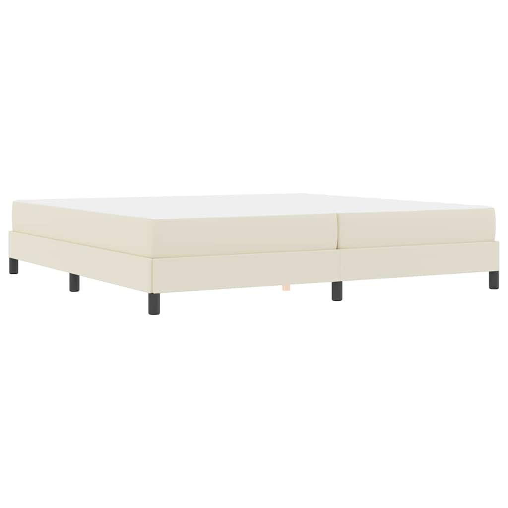 Σκελετός Κρεβατιού με στρώμα Κρεμ 200 x 200 cm ύφασμα - Pakobazaar