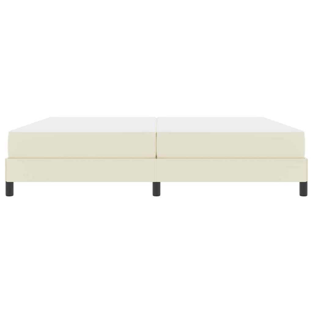 Σκελετός Κρεβατιού με στρώμα Κρεμ 200 x 200 cm ύφασμα - Pakobazaar