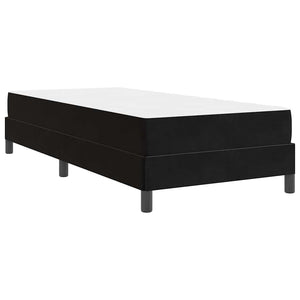 Κρεβάτι με ελατήρια με στρώμα Μαύρο 90 x 190 cm ύφασμα - Pakobazaar