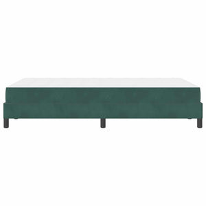 Κρεβάτι με ελατήρια Σκούρο Πράσινο 120 x 190 cm ύφασμα