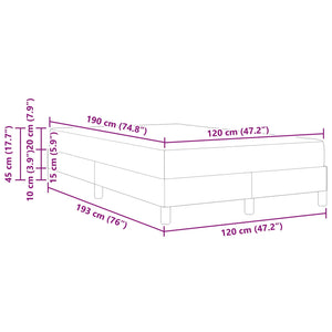 Κρεβάτι με ελατήρια με στρώμα Ροζ 120 x 190 cm ύφασμα