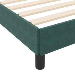 Κρεβάτι με ελατήρια Σκούρο Πράσινο 180 x 200 cm ύφασμα - Pakobazaar