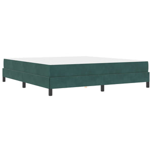 Κρεβάτι με ελατήρια Σκούρο Πράσινο 180 x 200 cm ύφασμα - Pakobazaar