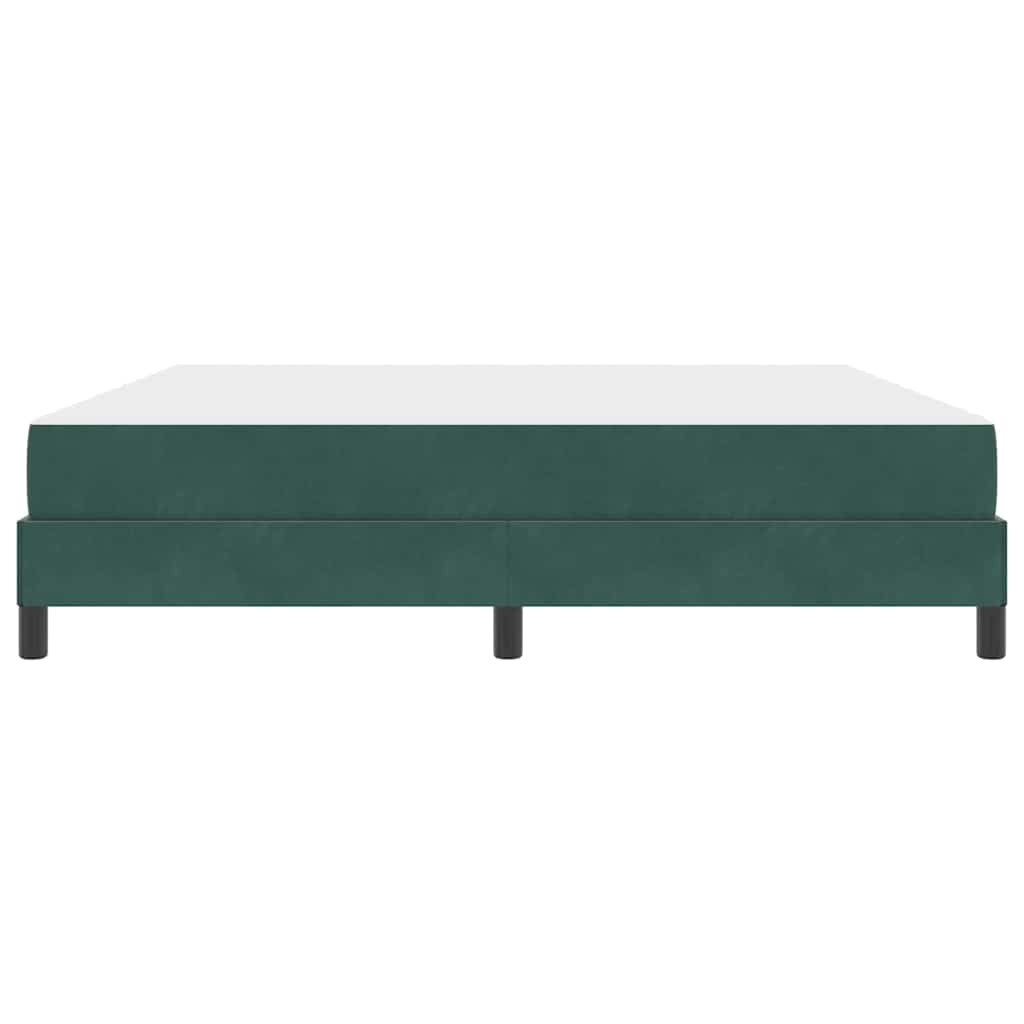 Κρεβάτι με ελατήρια Σκούρο Πράσινο 180 x 200 cm ύφασμα - Pakobazaar