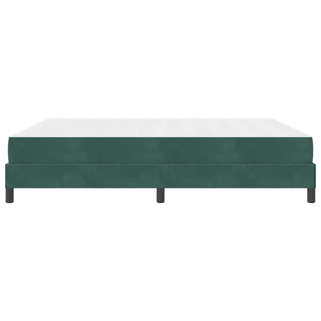 Κρεβάτι με ελατήρια Σκούρο Πράσινο 180 x 200 cm ύφασμα - Pakobazaar
