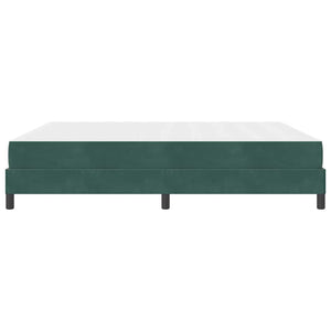 Κρεβάτι με ελατήρια Σκούρο Πράσινο 180 x 200 cm ύφασμα - Pakobazaar