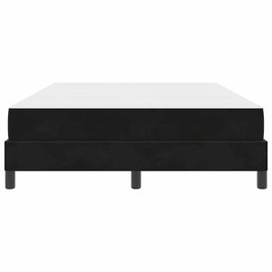 Κρεβάτι με ελατήρια με στρώμα Μαύρο 160 x 220 cm ύφασμα - Pakobazaar