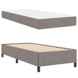 Κρεβάτι με ελατήρια Taupe 80 x 200 cm ύφασμα - Pakobazaar