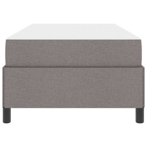Κρεβάτι με ελατήρια Taupe 80 x 200 cm ύφασμα - Pakobazaar