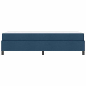 Κρεβάτι με ελατήρια Μπλε 90 x 190 cm ύφασμα