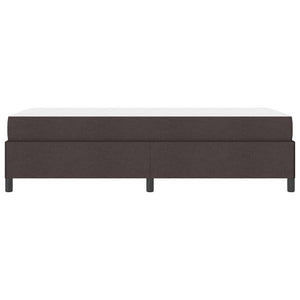 Κρεβάτι με ελατήρια Σκούρο Καφέ 90 x 200 cm ύφασμα