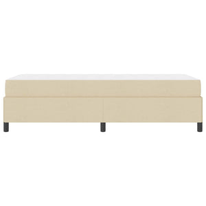 Κρεβάτι με ελατήρια Κρεμ 90 x 200 cm ύφασμα