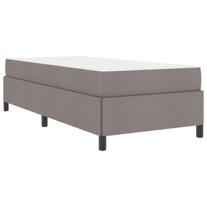 Κρεβάτι με ελατήρια Taupe 100 x 200 cm ύφασμα