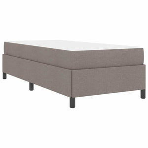 Κρεβάτι με ελατήρια Taupe 100 x 200 cm ύφασμα
