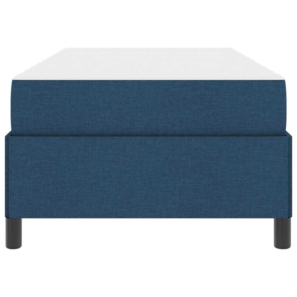 Κρεβάτι με ελατήρια Μπλε 100 x 200 cm ύφασμα