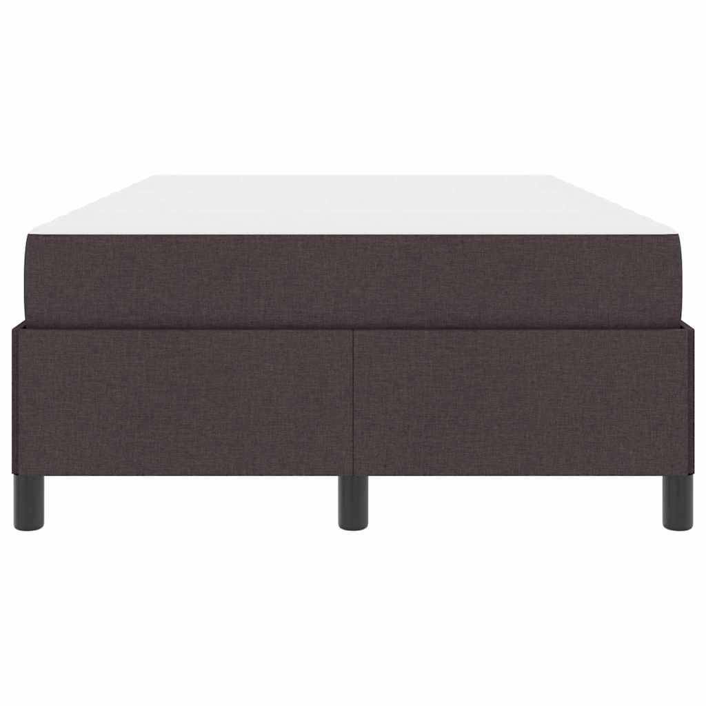 Κρεβάτι με ελατήρια Σκούρο Καφέ 120 x 190 cm ύφασμα - Pakobazaar