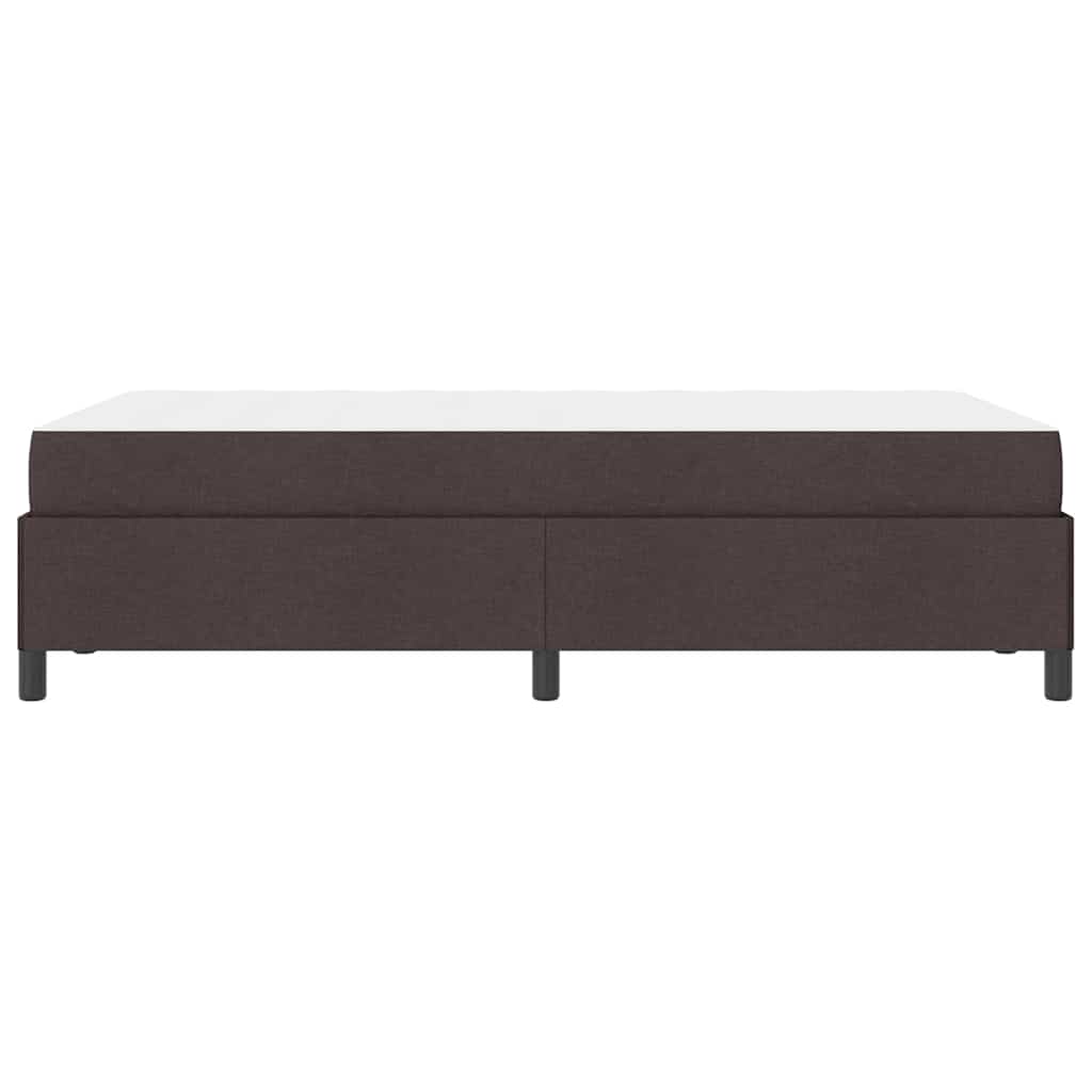 Κρεβάτι με ελατήρια Σκούρο Καφέ 120 x 190 cm ύφασμα - Pakobazaar