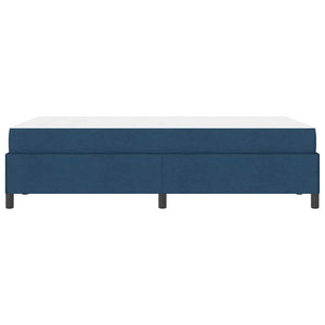 Κρεβάτι με ελατήρια Μπλε 120 x 190 cm ύφασμα - Pakobazaar