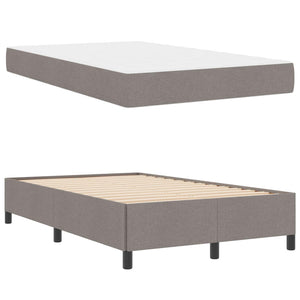 Κρεβάτι με ελατήρια Taupe 120 x 200 cm ύφασμα - Pakobazaar