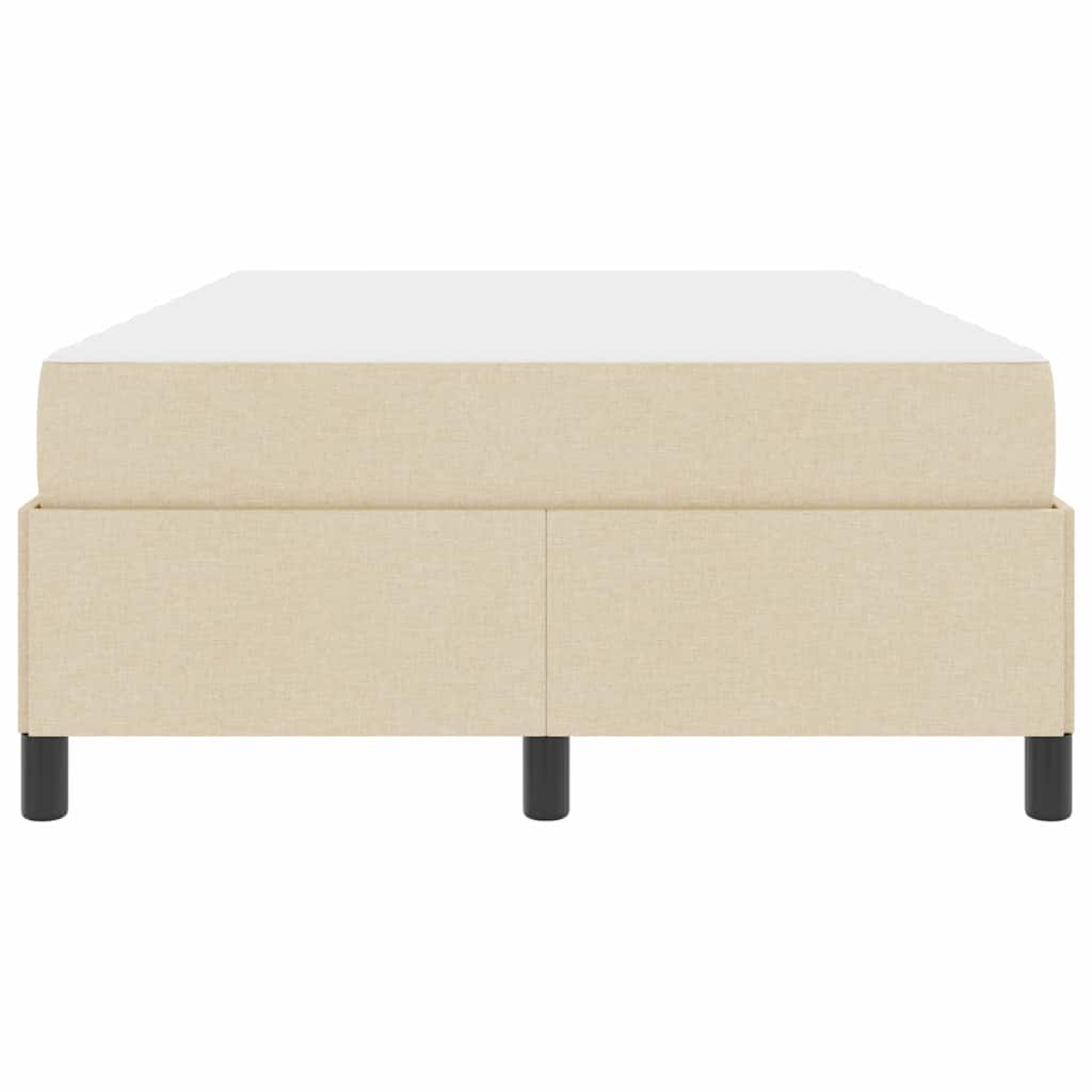 Κρεβάτι με ελατήρια Κρεμ 120 x 200 cm ύφασμα