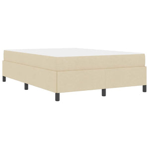 Κρεβάτι με ελατήρια με στρώμα Κρεμ 140 x 190 cm ύφασμα - Pakobazaar
