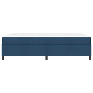 Κρεβάτι με ελατήρια με στρώμα Μπλε 140 x 190 cm ύφασμα - Pakobazaar