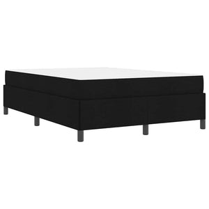 Κρεβάτι με ελατήρια Μαύρο 140 x 200 cm ύφασμα - Pakobazaar