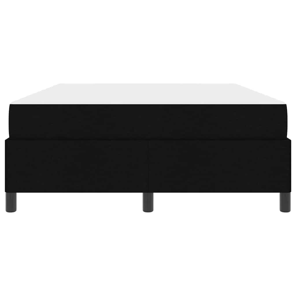Κρεβάτι με ελατήρια Μαύρο 140 x 200 cm ύφασμα - Pakobazaar