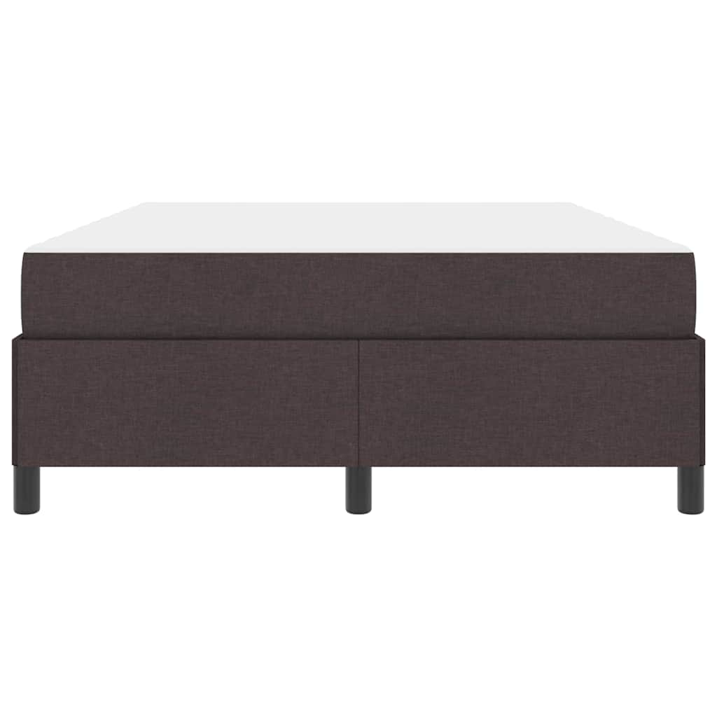 Κρεβάτι με ελατήρια Σκούρο Καφέ 140 x 200 cm ύφασμα