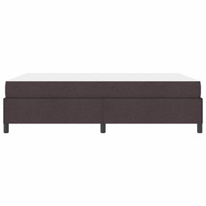 Κρεβάτι με ελατήρια Σκούρο Καφέ 140 x 200 cm ύφασμα