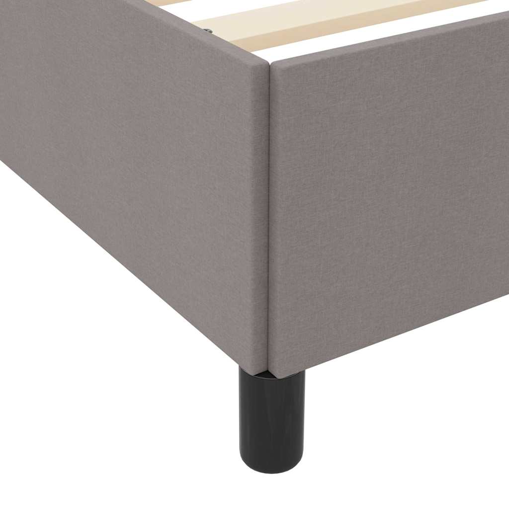 Κρεβάτι με ελατήρια Taupe 140 x 200 cm ύφασμα