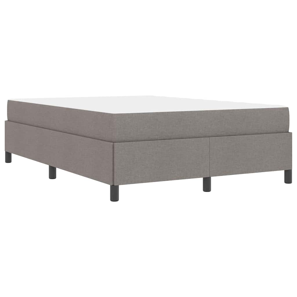 Κρεβάτι με ελατήρια Taupe 140 x 200 cm ύφασμα